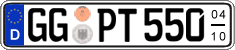 German license plate, Seasonal plates