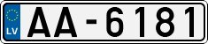 License plate of Latvia, Regular car plates