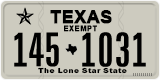 Texas, Exempt (123-4567)