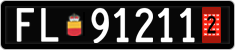 License plate of Liechtenstein, Provisional