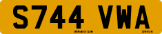 License plate of the United Kingdom, 1983 year system