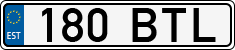 License plate of Estonia, Regular car plates