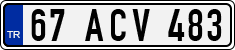 License plate of Turkey, Regular plates