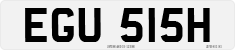 License plate of the United Kingdom, 1963 year system