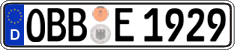 German license plate, Regular plates