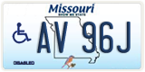 Missouri, Vehicles for disabled persons (AB 12C)