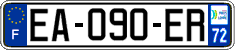 French license plate, SIV (ordinary)
