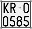 License plate of Italy, Motorcycles (1927 year series)
