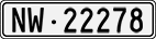 License plate of Switzerland, Cars