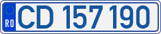 License plate of Romania, Diplomatic
