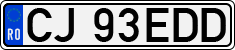 License plate of Romania, Regular plates
