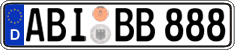German license plate, Regular plates