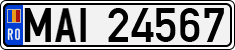 License plate of Romania, Ministry of Interior