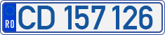License plate of Romania, Diplomatic