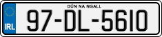 License plate of Ireland, Regular plates