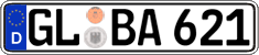 German license plate, Regular plates