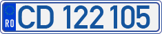 License plate of Romania, Diplomatic