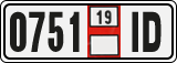 License plate of Georgia, Export transit plates