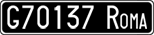 License plate of Italy, Cars (1927 year series)