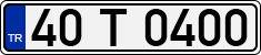 License plate of Turkey, Regular plates