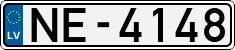 License plate of Latvia, Regular car plates