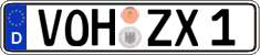 German license plate, Regular plates