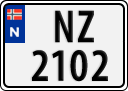License plate of Norway, Trailers, motorcycles, special vehicles