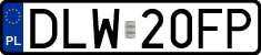 License plates of Poland, Regular car plates