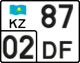 License plate Kazakhstan, Motorcycles (2012)