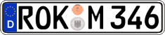 German license plate, Regular plates