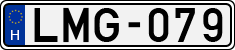 license plates of Hungary, Cars (1990)