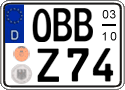 German license plate, Seasonal plates