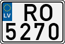 License plate of Latvia, Regular car plates