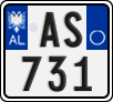 License plate of Albania, Motorcycles (2011)