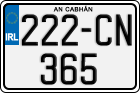 License plate of Ireland, Regular plates