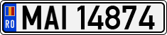 License plate of Romania, Ministry of Interior