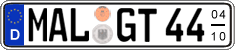 German license plate, Seasonal plates
