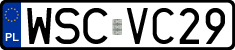 License plates of Poland, Regular car plates