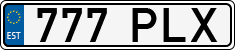 License plate of Estonia, Regular car plates