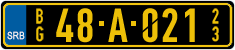 License plate of Serbia, Diplomatic