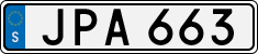 License plate of Sweden, Regular plates