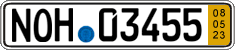 German license plate, Short-term transit plates