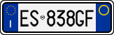 License plate of Italy, Cars (1994 year series)
