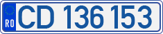 License plate of Romania, Diplomatic