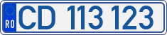 License plate of Romania, Diplomatic