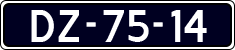 License plate of the Netherlands, Imported oldtimers (cars)