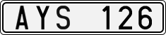License plate of Sweden, Regular plates