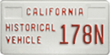 California, Historical (H/V XXXX)
