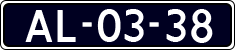 License plate of the Netherlands, Imported oldtimers (cars)