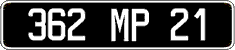 French license plate, FNI